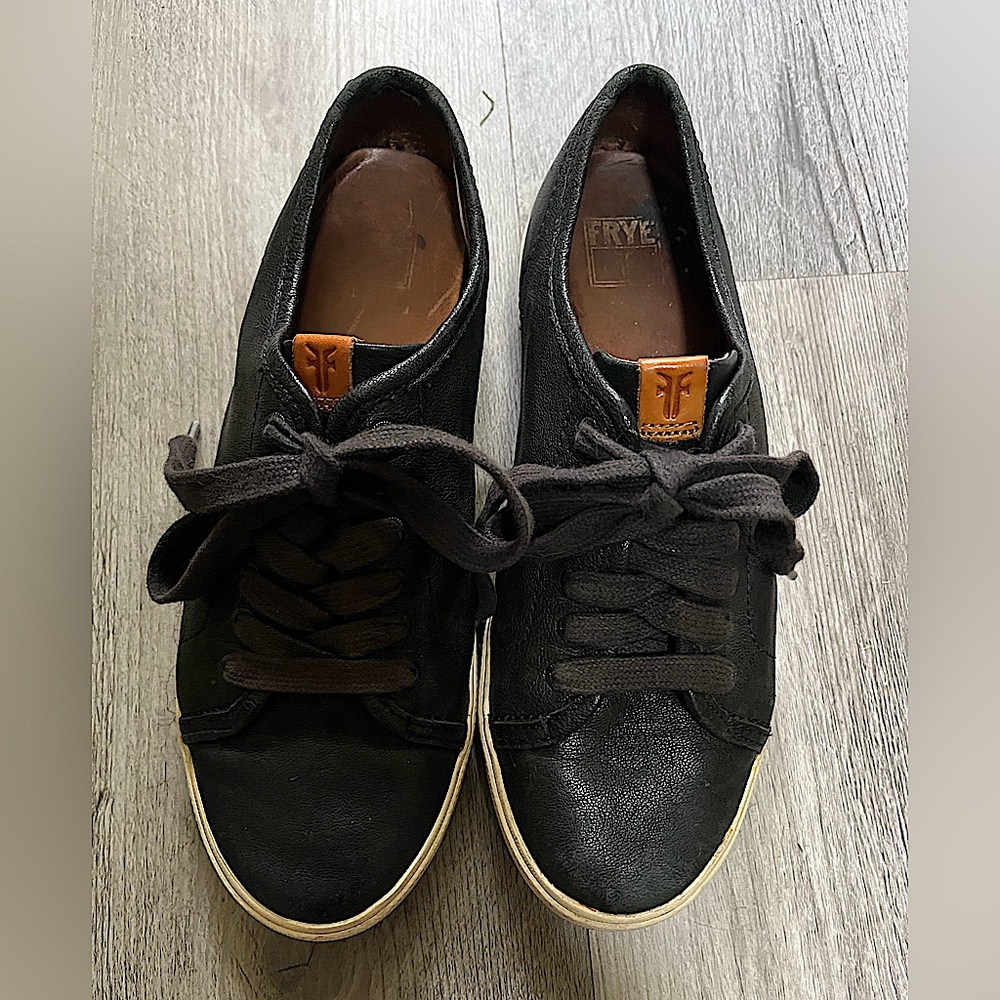 Frye Black Leather Sneakers